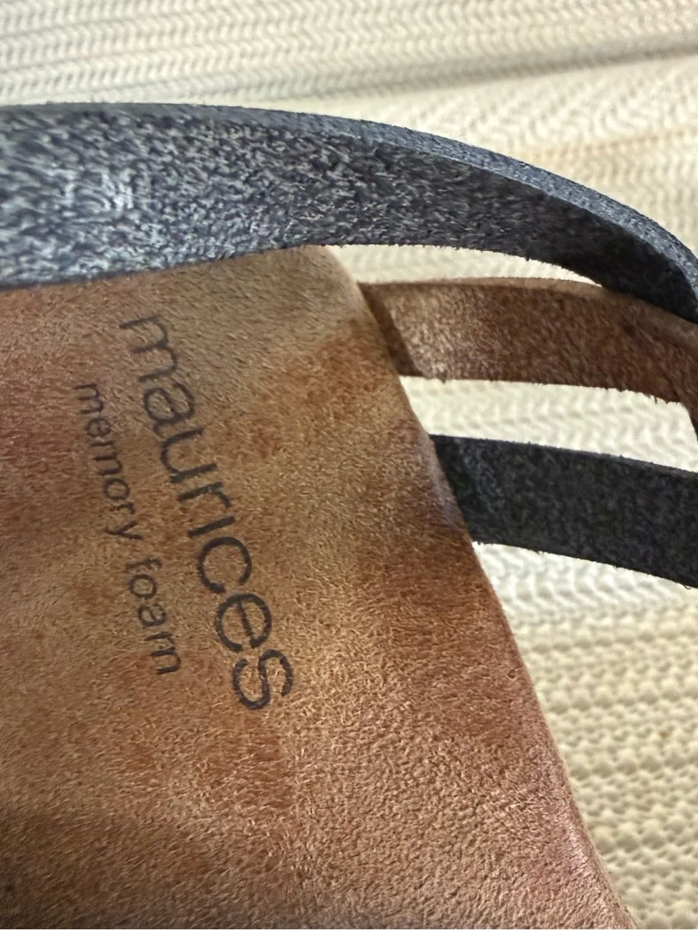 Maurices Women’s Size 7M Black Brown Strappy Platform Wedge Sandals
